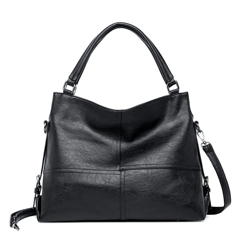 

Вместительные сумки через плечо из высококачественной искусственной кожи в европейском стиле для женщин 2019 винтажные сумки-Хобо через пле...