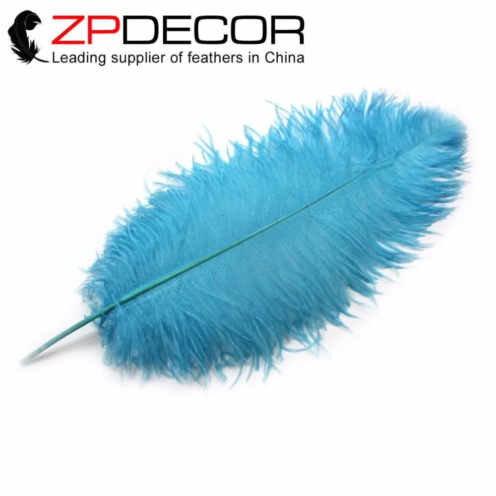 ZPDECOR 100 шт./лот 55 60 см (22 24 дюйма) Хорошее качество окрашенный Бирюзовый синий для