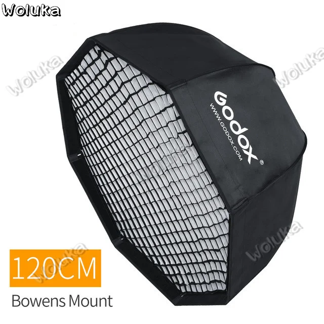 Godox SB-UE, 120 см, 47 дюймов, портативный восьмиугольный зонт, софтбокс с сотовой сеткой для студийной вспышки Bowens, софтбокс CD50 T03 H
