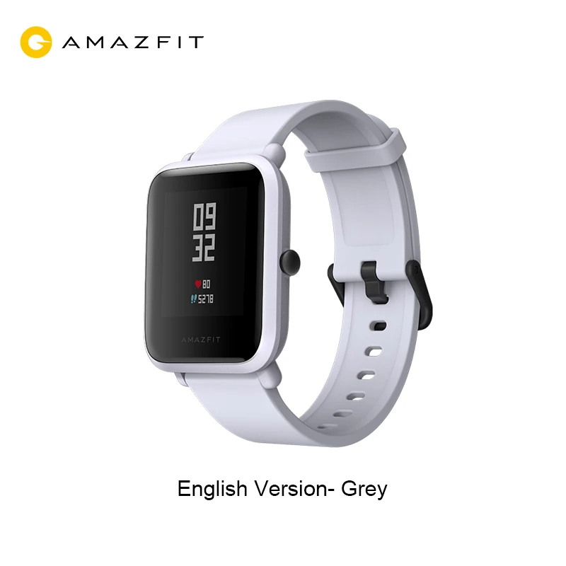 Оригинальные Смарт-часы AMAZFIT Bip Youth Edition, gps, ГЛОНАСС, Bluetooth, 4,0, монитор сердечного ритма, IP68, водонепроницаемые, Android 4,4, IOS 8 - Цвет: White Cloud