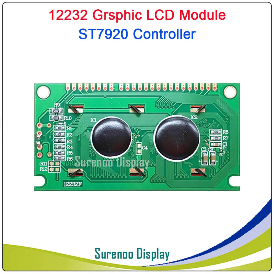 12232 122*32 Serial SPI / Parallel Graphic LCD Module Display Screen LCM Yellow Blue White build-in ST7920/AIP31020
12232 122*32 Serial SPI / Parallel Graphic LCD Module Display Screen LCM Yellow Blue White build-in ST7920/AIP31020