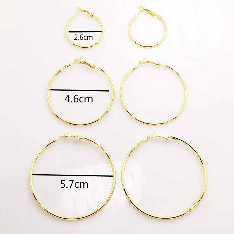 Новые ювелирные изделия Огромный Хооп Серьги комплект 1 лот = 3 пары подарок для