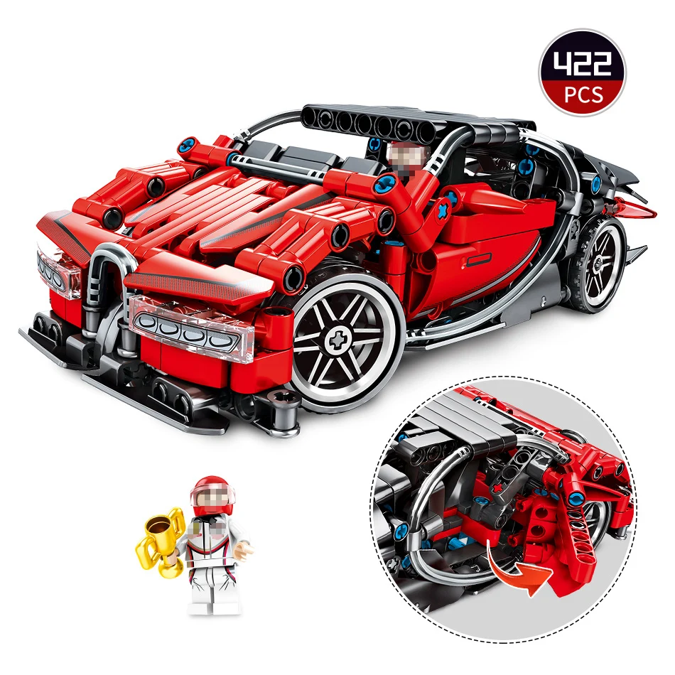 Legoings техника супер Скорость машина чемпиона модель здания наборы фигуры