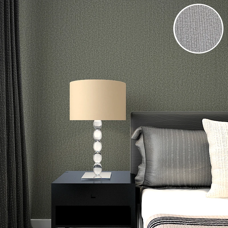 Толстая плотная серый черный цвет фоном сплошной виниловые обои рулон ПВХ