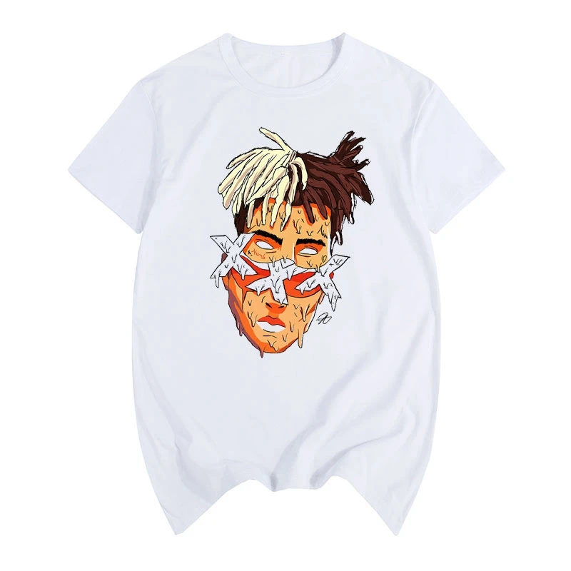 Новые Xxxtentacion характер печати Футболка Для мужчин летние шорты рукавом