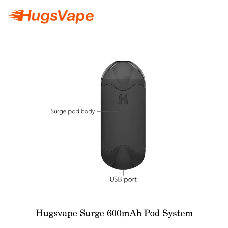 Электронная сигарета Hugsvape Surge Pod system Vape ручка комплект с 600 мАч встроенный
