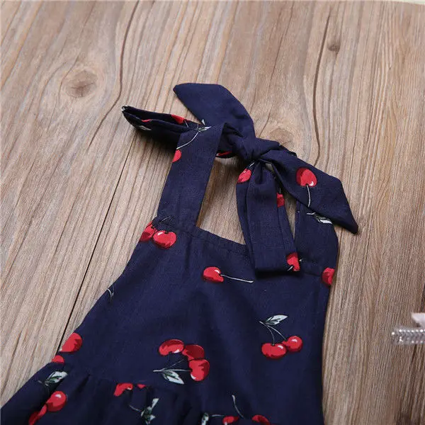 Детский хлопковый комбинезон для девочек летнее платье с принтом|baby girl romper|girls