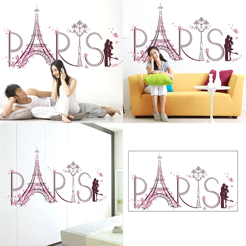 

Removable Paris Tower Lover Wall Sticker Mural Art DIY Decal Home Decor