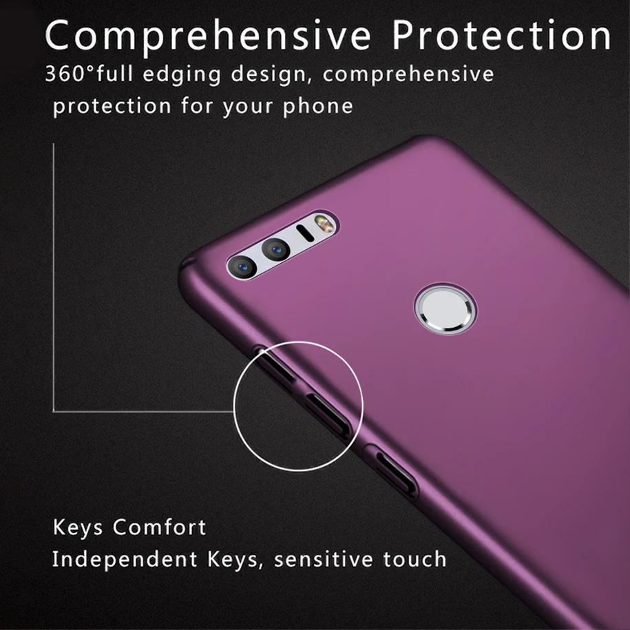 Жесткий пластиковый чехол для Huawei Honor 8 Обложка оболочка сумка тонкий скраб из