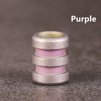 Purple EDC бусы на веревочке Красочные серии титанового сплава нож B подвесной Зонт веревка осень Открытый Нож кулон телефон кулон - Цвет: Purple