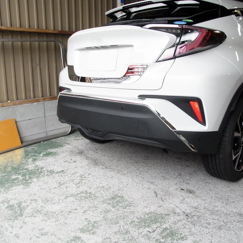 Для Toyota C-HR CHR 2016 2017 2018 из нержавеющей стали задний бампер верхняя отделка полосы 5