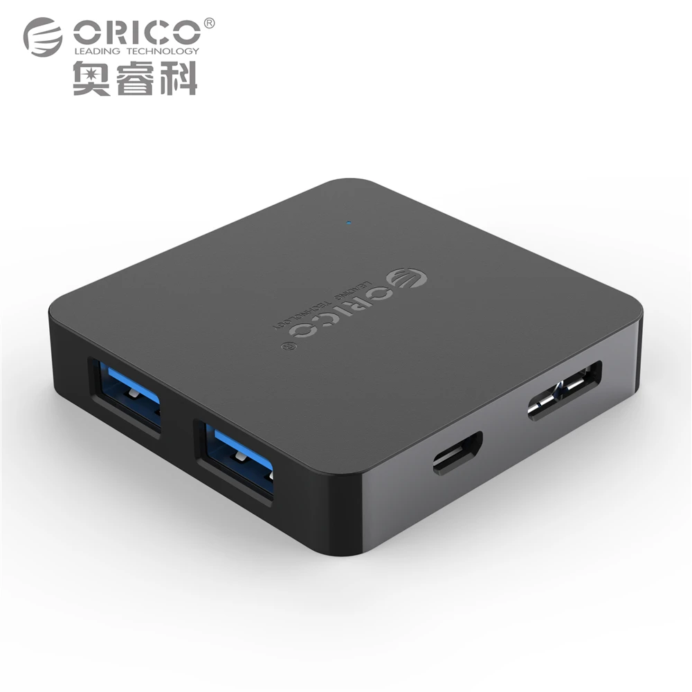 ORICO Super speed 4 порта usb-хаб 3,0 портативный OTG концентратор USB разветвитель с Micro B порт питания для Apple Macbook ноутбук ПК планшет