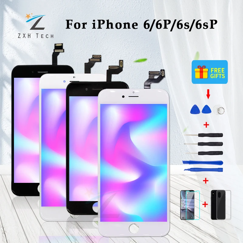 AAA +++ для iPhone 6S ЖК-дисплей с 3D сенсорным дигитайзером в сборе без битых пикселей