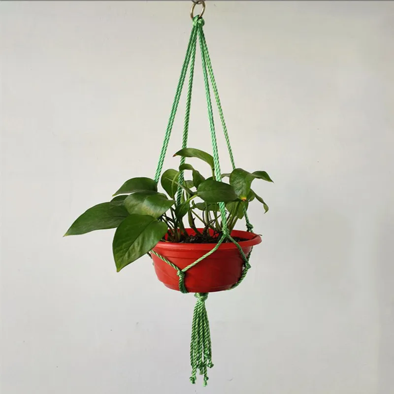 Hemp Pot Hanging Rope Macrame Plant Holder Hanger Home Garden Decoration Flower Display Indoor Outdoor | Дом и сад
