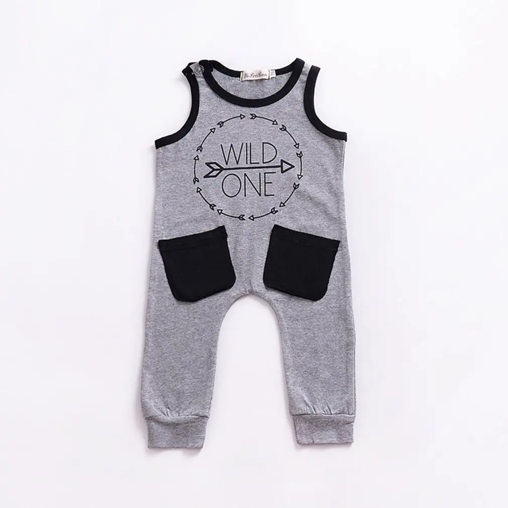 Летняя детская одежда без рукавов для скалолазания Одежда новорожденных с