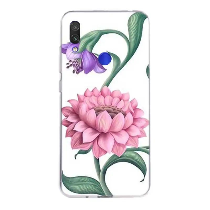 Чехол Lotus Flower для Xiaomi redmi Note 7 Pro 6 5 4 чехол Xiomi Redmi 4A 4X Plus 5A 6A силиконовый |