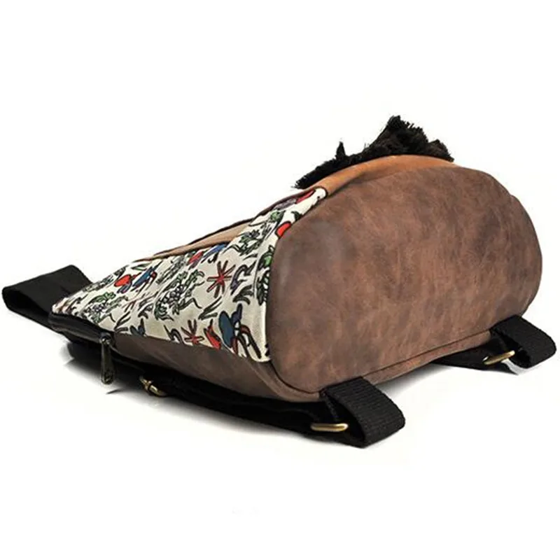 Повседневный Рюкзак для девочек в этническом стиле с цветочным принтом из