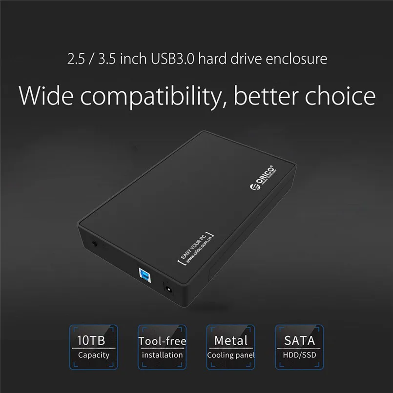 Внешний корпус жесткого диска USB 3 0 на SATA 5 для HDD и SSD 40JUN27|Жёсткие диски боксы HDD| |