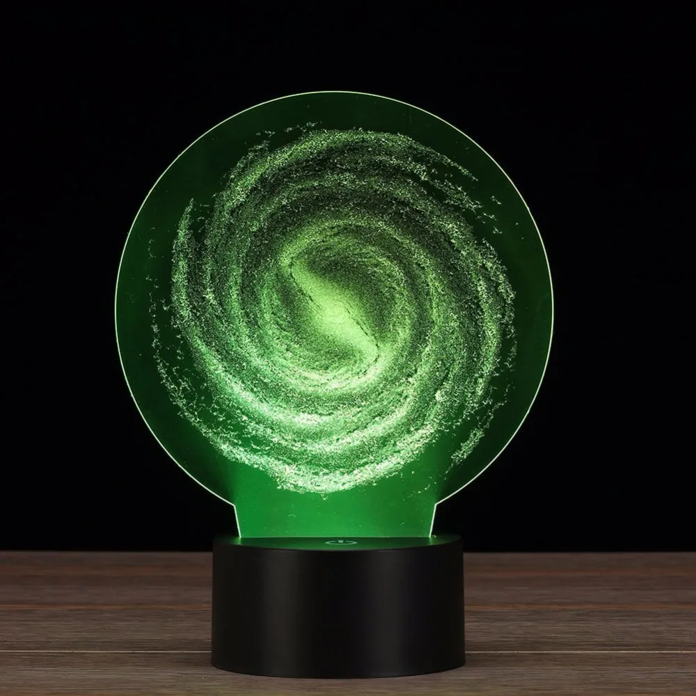 Tornado 3d ночник Luminaria De Mesa Usb Led лампа 7 цветов меняющий Рождественский подарок