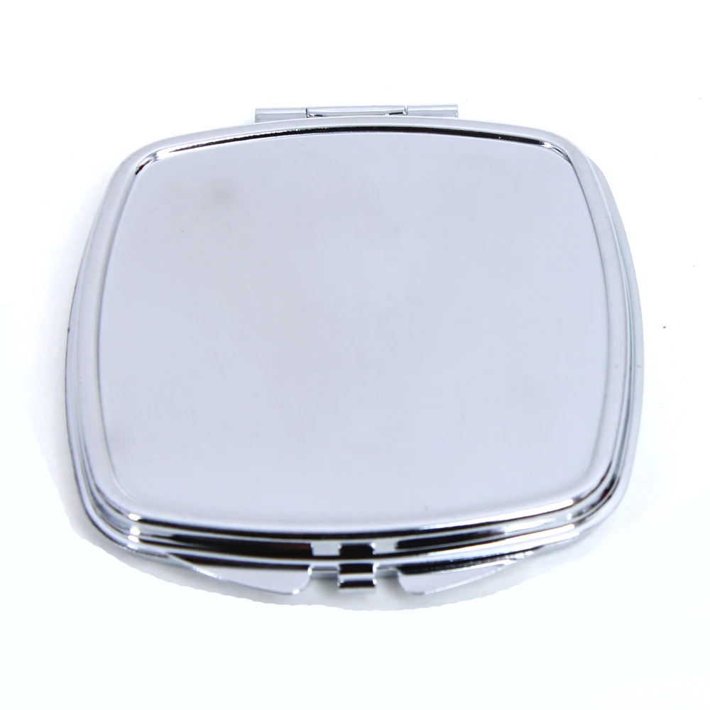 Персонализированные квадратные хромированные компактные зеркальные Свадебные