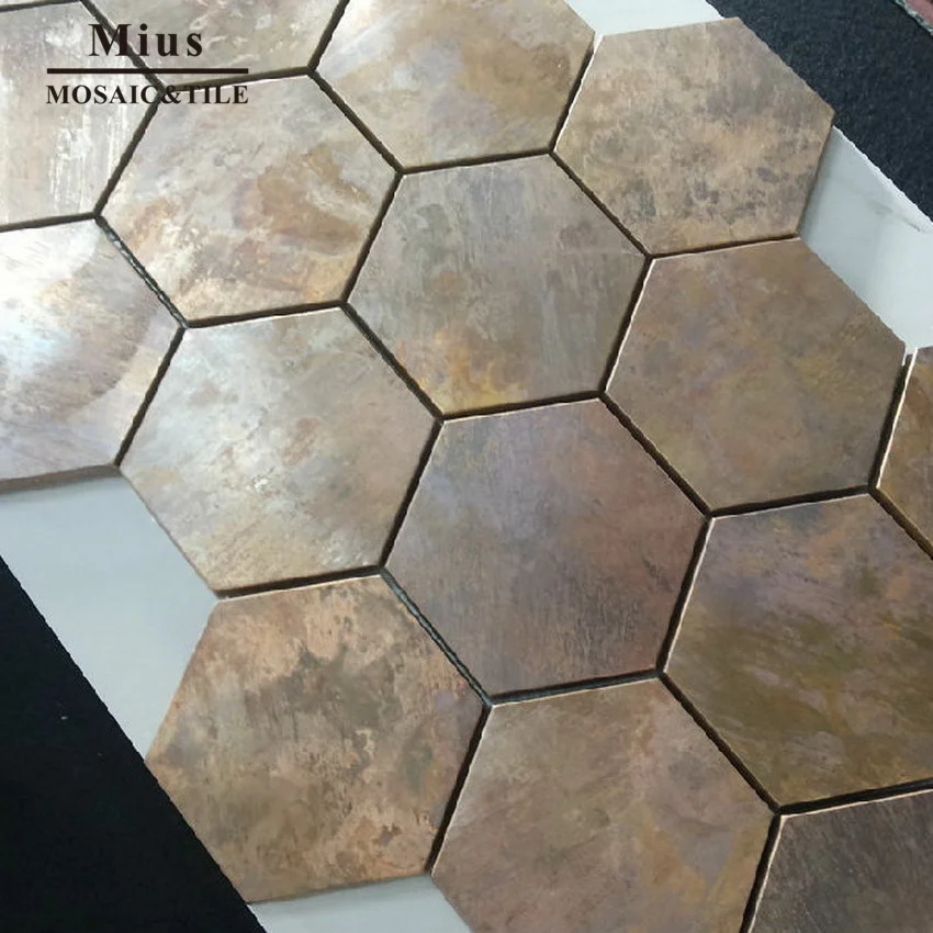 

Шестигранная медная настенная плитка для кухни backsplash A6YB132