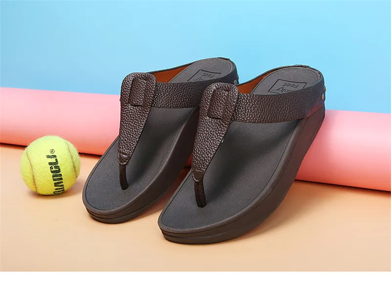 BEYARNEWomen's Flip Flops Fashion T-Shaped Platform Slippers Ladies Casual Beach Sandals Outdoor Slides Summer Holiday Slipppers