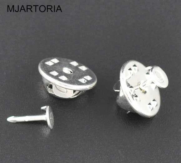 MJartoria 200 Наборы Серебряный Цвет Галстук Tac Pad &amp Tie Squeeze Pins подходят самодельные