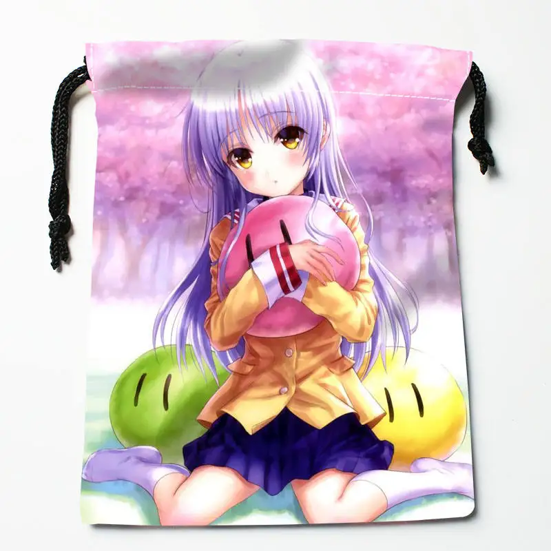 Пользовательские clannad печатная атласная сумка для хранения с завязкой