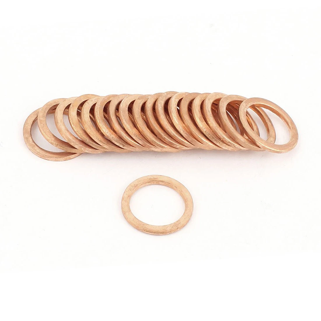 Hot sale20Pcs Copper Crush Washer Flat Ring Gasket Fitting 12mmx16mmx1.5mm | Обустройство дома