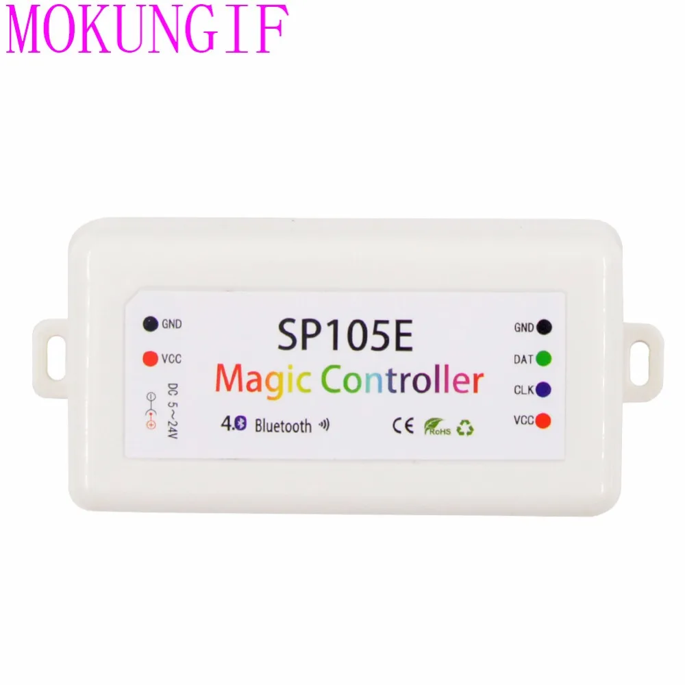 10 шт. SP105E волшебный контроллер Bluetooth 4 0 DC5 24V 2048 пикселей для WS2811 2812 2801 6803 IC