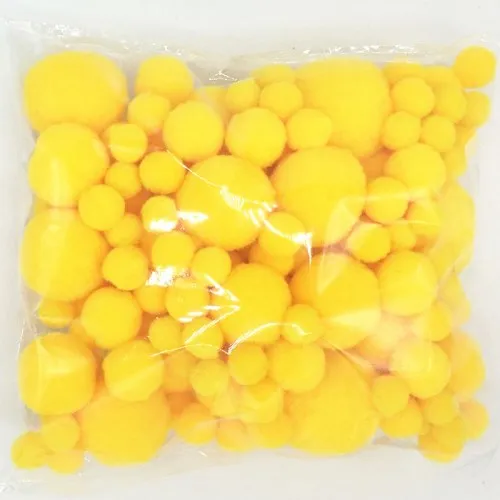 29Mix size 20g Темно-желтый; верх: помпоны-8/10/15/20/25/30 мм с Плюшевым Мехом шарик ручной работы DIY мягкий помпон Свадебные домашней швейной на ткани аксессуары 20g - Цвет: 29Mix size 20g