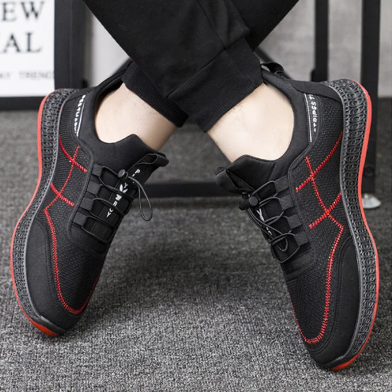 Мужская Вулканизированная обувь Удобная мужская Прогулочная для взрослых на