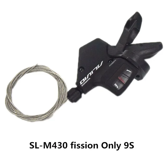 SL-M430 fission 9S SHIMANO ALIVIO SL-M430 горный велосипед, 9/27 скоростной горный велосипед, соединенный/раздельный циферблат - Цвет: SL-M430 fission 9S