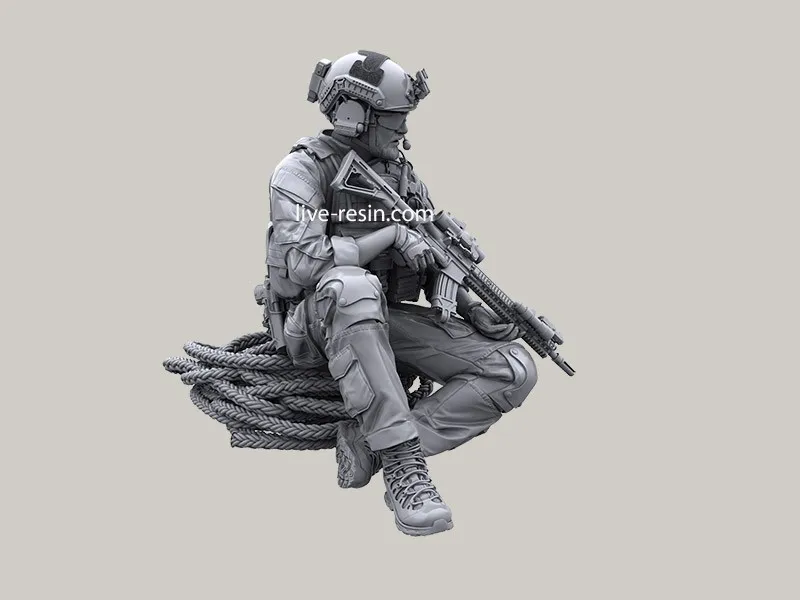1/35 Современная американская печать спецназ сидячий-2 полимерный солдат | Игрушки