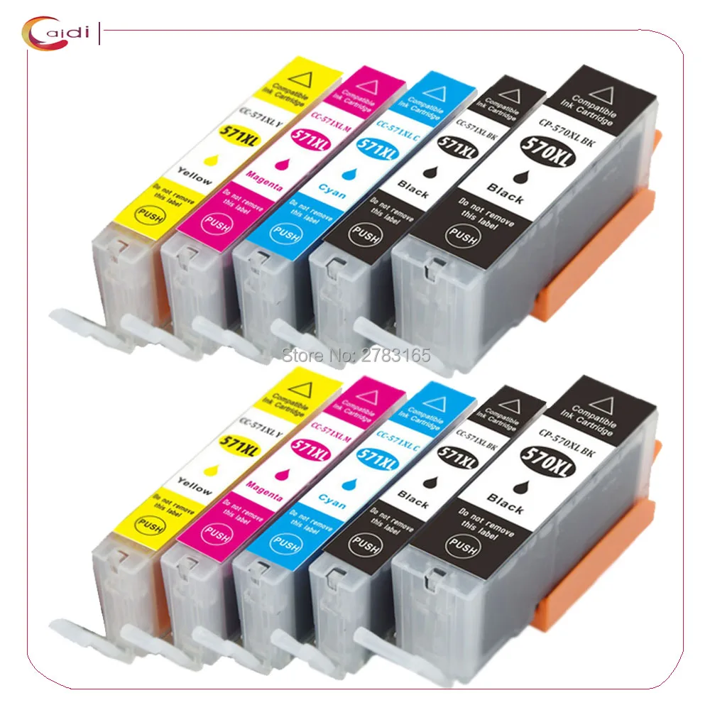 

10 шт., картриджи для принтера Canon PIXMA MG7750 MG7751 MG7752 MG7753
