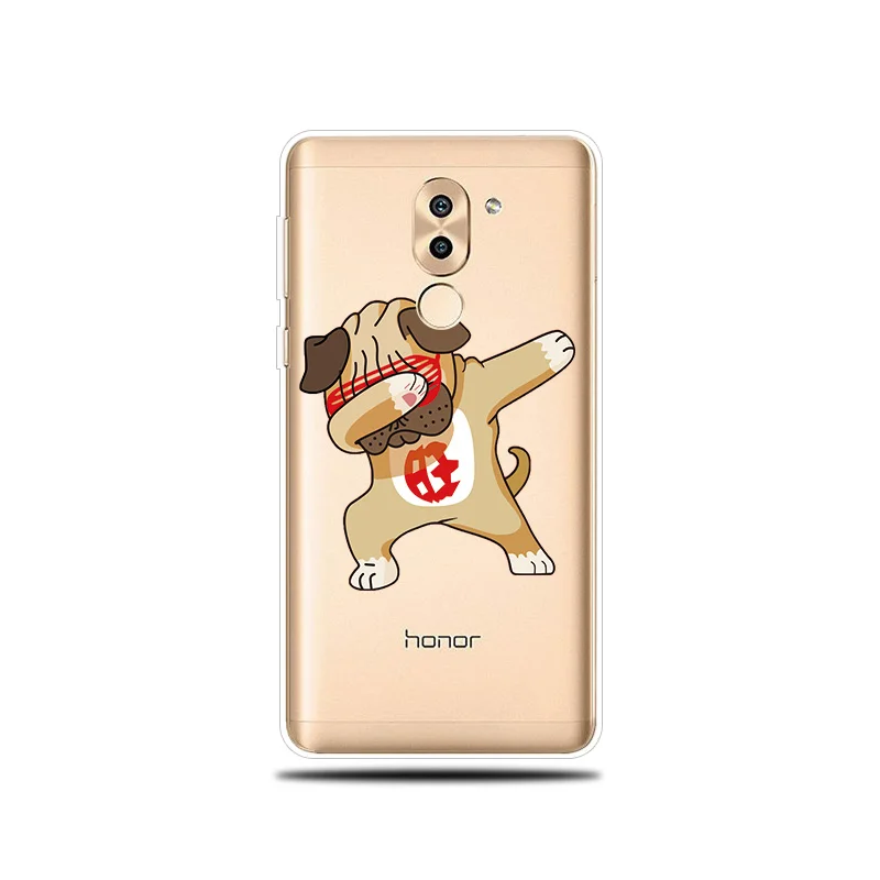Силиконовый чехол для телефона huawei Коврики 8 9 10 Lite Pro крышка с милой собачкой