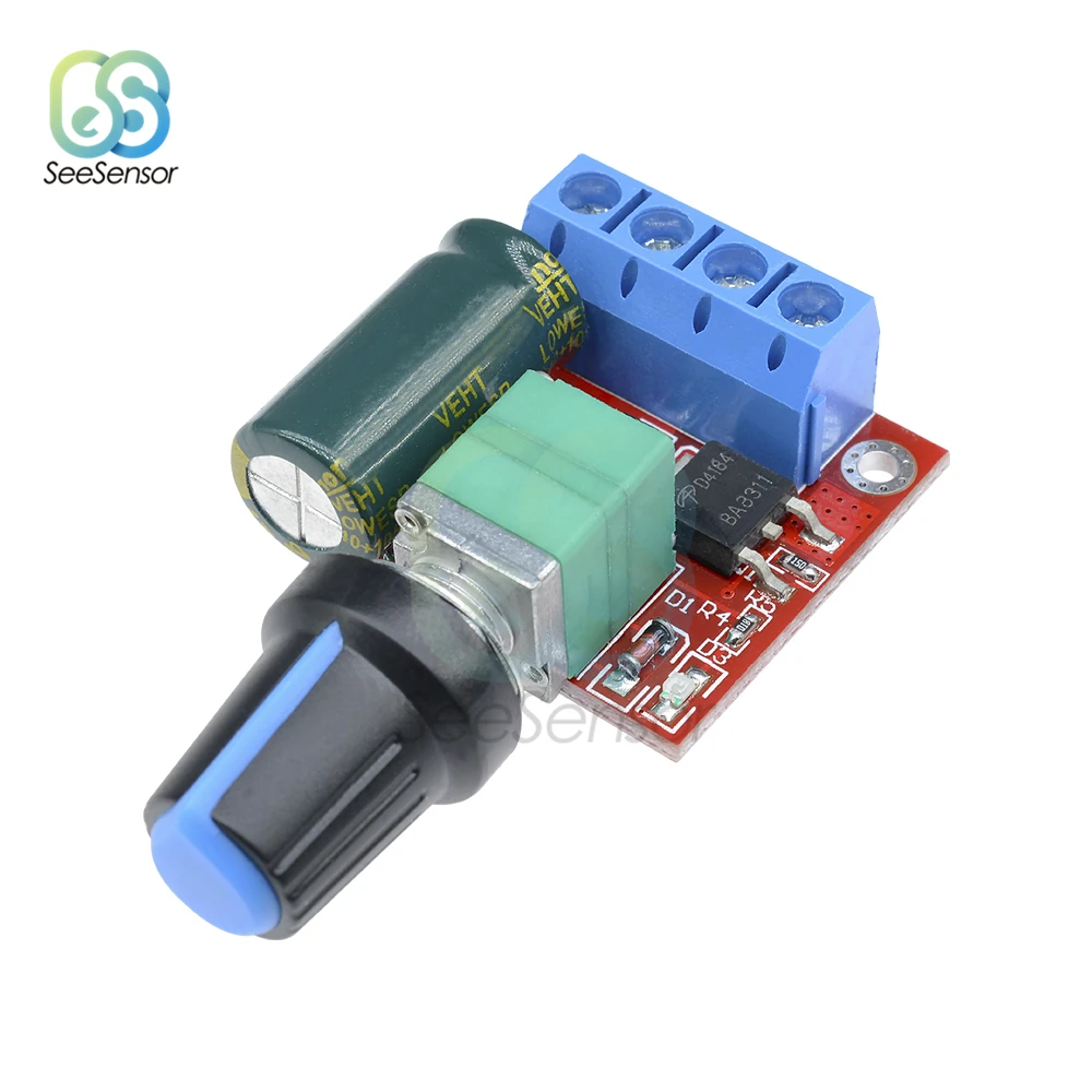 5A 90W PWM 12V Φ Module 4 5 V-35V Регулируемый регулятор скорости переключатель регулятора 24V |