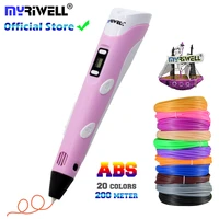 myriwell 3d pen diy 3d printer pen drawing pens 3d printing best for kids with abs filament 1 75mm christmas birthday gift