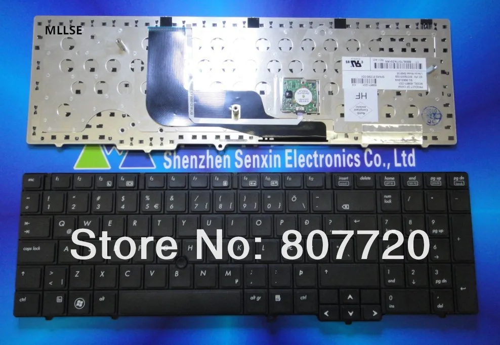 100% new ICE Icelandic keyboard 609871-DD1 613385-DD1 SG-36400-2WA forHP 6540B 6545B 6550B with point sticker. | Компьютеры и офис