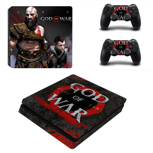 YSP4S-2180 God of War 4 PS4 тонкая кожа Наклейка виниловая для sony Playstation 4 консоль и 2 контроллера PS4 тонкая кожа Наклейка - Цвет: YSP4S-2180