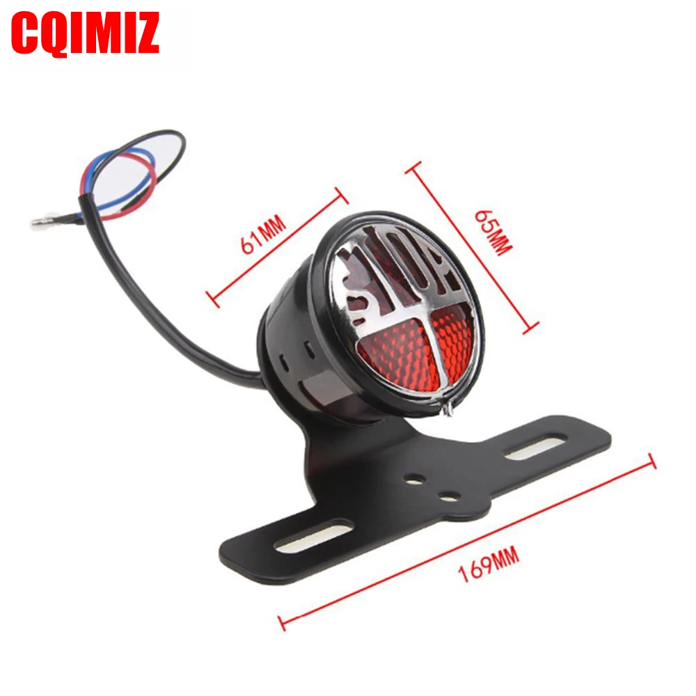 Универсальный мотоциклетный винтажный задний фонарь стоп сигнал подставка для