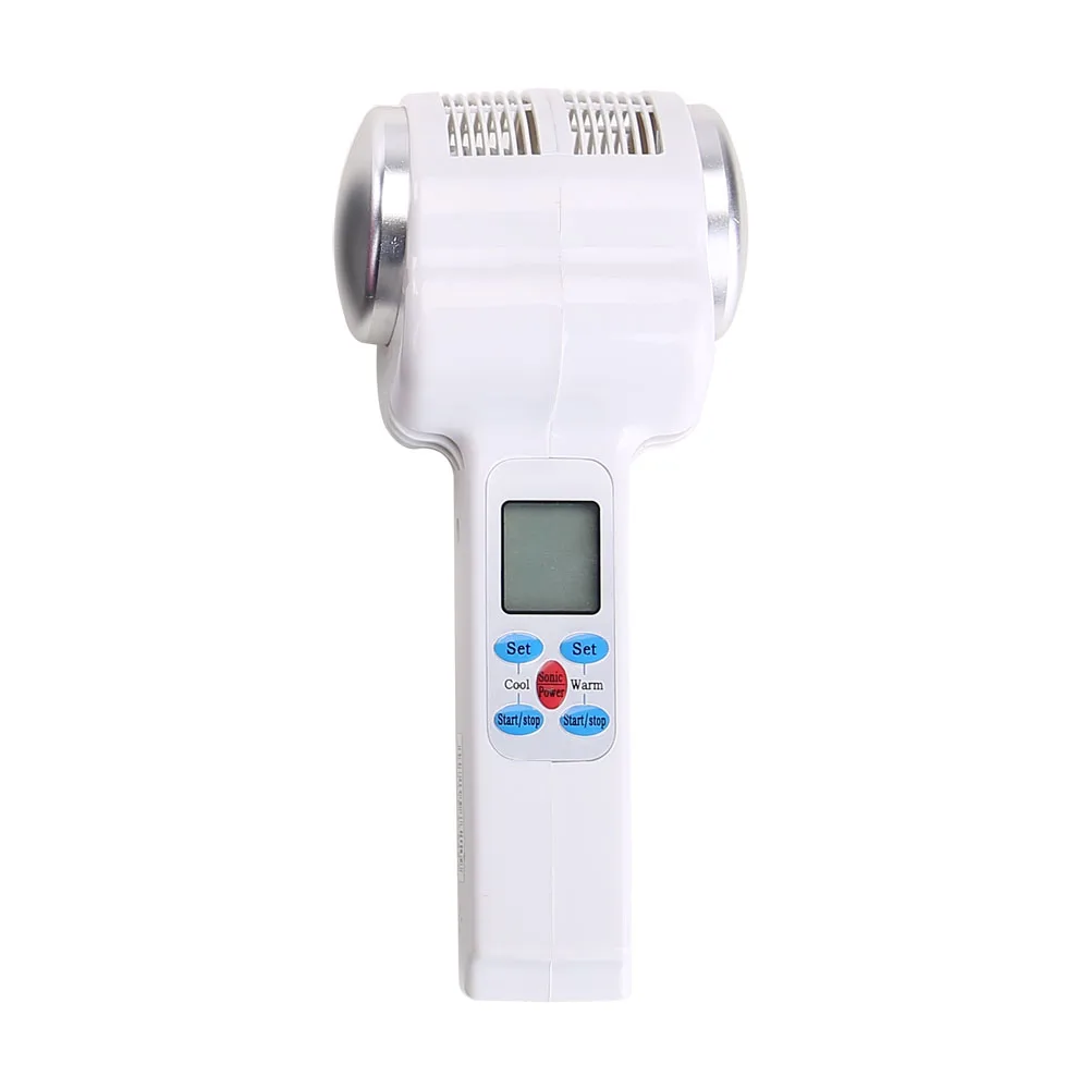 Koop Ultrasone Cryotherapie Hot Koude Hamer Lymfatische Gezicht Lifting Massager Ultrasound Huidverjonging Gezicht Lichaam Schoonheidsverzorging