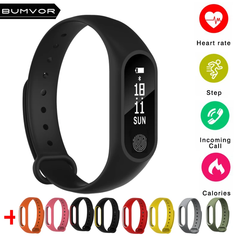 2018 Новый Smart Band M2 Bluetooth Браслет монитор сердечного ритма Smartband Фитнес трекер