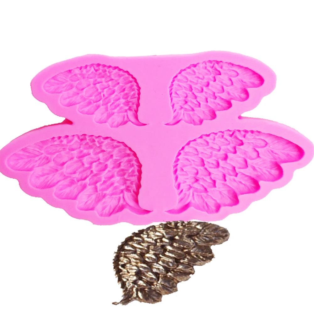 Angel Wings кухонные торты свадебное украшение силиконовая форма птицы перышки