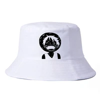 one piece luffy straw hat pirate bucket hat fashion outdoor fishing cap leisure fisherman hat sun basin cap