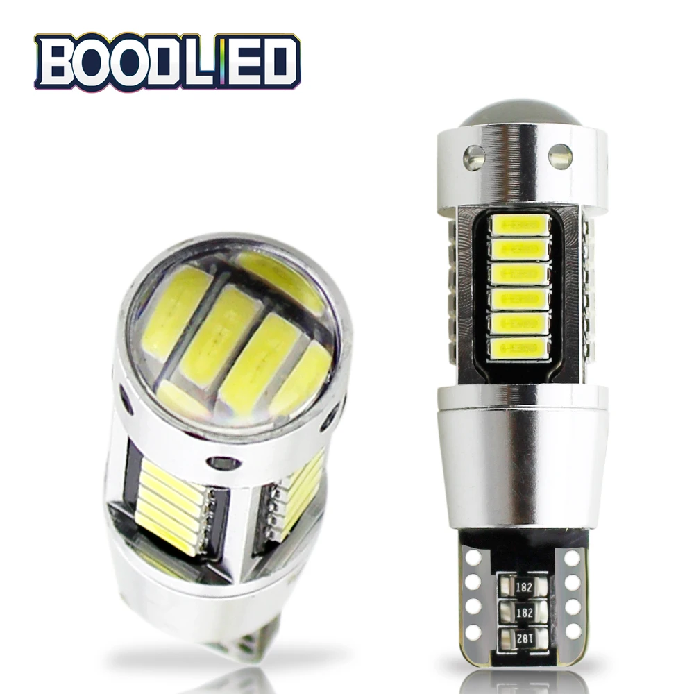 Лампа W5W T10 светодиодный 4014 30 SMD линзы 194 168 Canbus без ошибок Автомобильный светильник