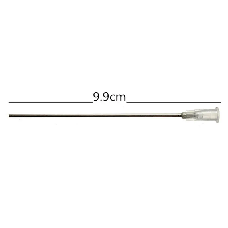 10pcs/Set 100MM White Stainless Steel Blunt Dispensing Needles Glue Syringe Needle Tips For Gluing Filling Ink Oil Welding Flux