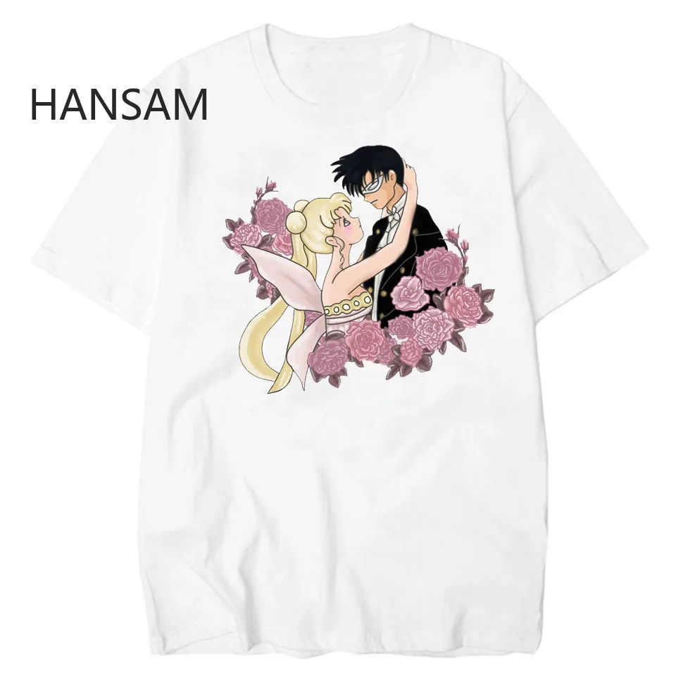 Sailor Moon Vogue футболка эластичные Kawaii футболки женские Японские Аниме летние