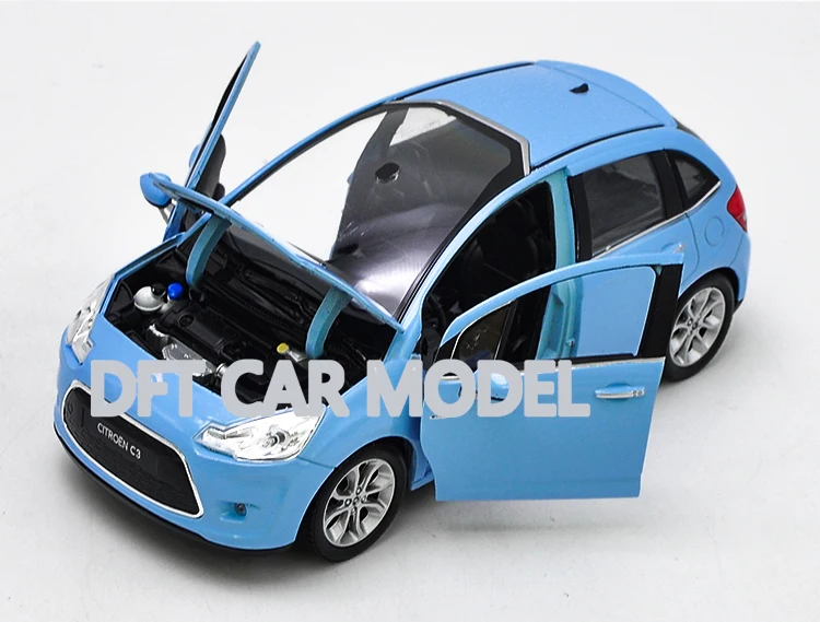 1:24 Масштаб сплава игрушечных автомобилей 2010 C3 автомобиль модель детской машинки авторизованный отличный подарок для детей