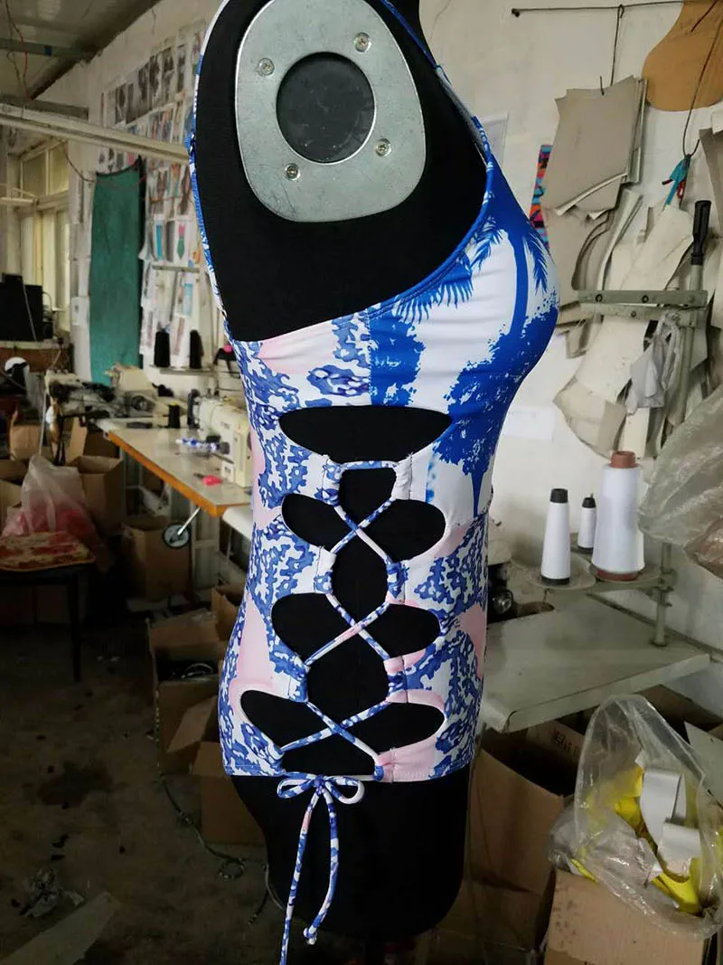 Пикантные Купальники для малышек Одна деталь купальник Для женщин Высокая Талия